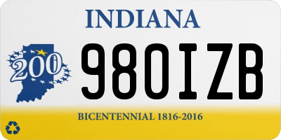 IN license plate 980IZB