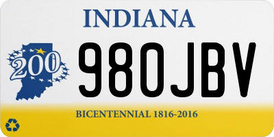 IN license plate 980JBV