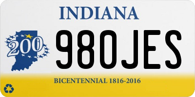 IN license plate 980JES