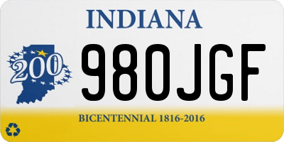 IN license plate 980JGF