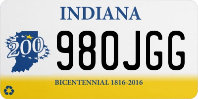 IN license plate 980JGG
