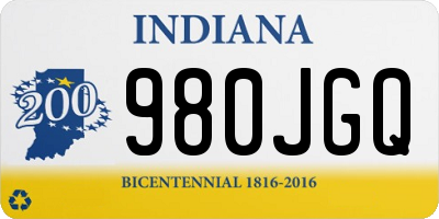 IN license plate 980JGQ