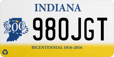 IN license plate 980JGT