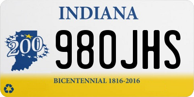 IN license plate 980JHS