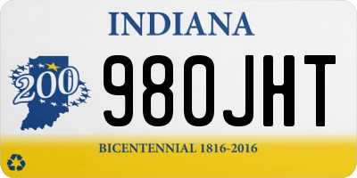 IN license plate 980JHT