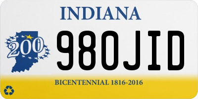 IN license plate 980JID