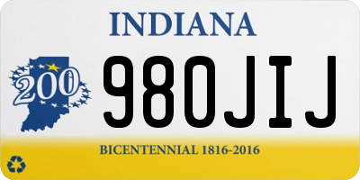 IN license plate 980JIJ