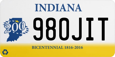 IN license plate 980JIT
