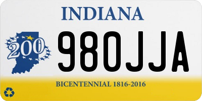 IN license plate 980JJA
