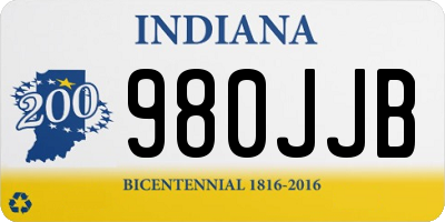 IN license plate 980JJB