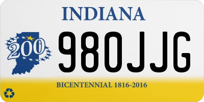IN license plate 980JJG