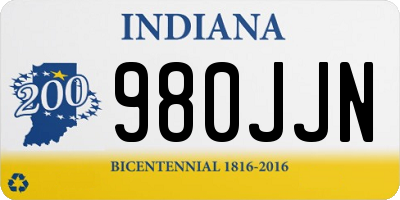 IN license plate 980JJN