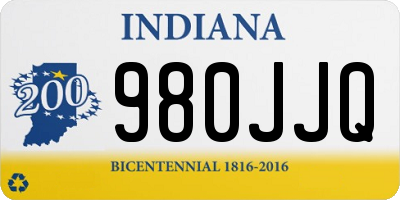IN license plate 980JJQ