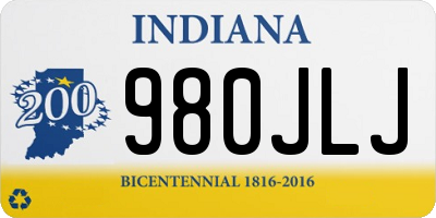 IN license plate 980JLJ