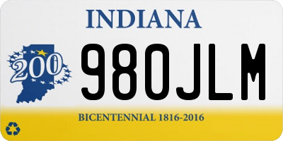 IN license plate 980JLM