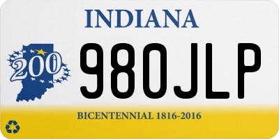 IN license plate 980JLP