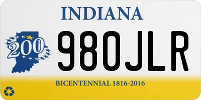 IN license plate 980JLR