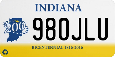 IN license plate 980JLU