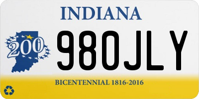IN license plate 980JLY