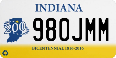 IN license plate 980JMM