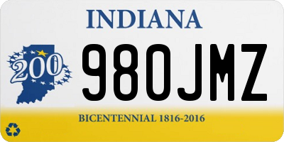 IN license plate 980JMZ