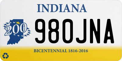 IN license plate 980JNA