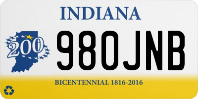 IN license plate 980JNB