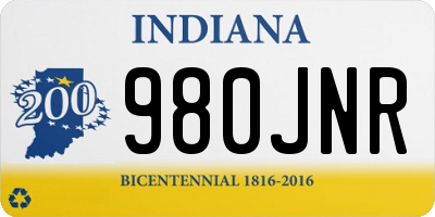 IN license plate 980JNR