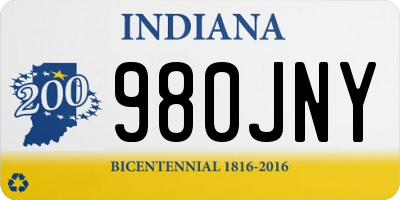 IN license plate 980JNY