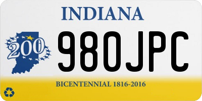 IN license plate 980JPC
