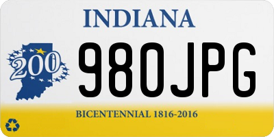 IN license plate 980JPG
