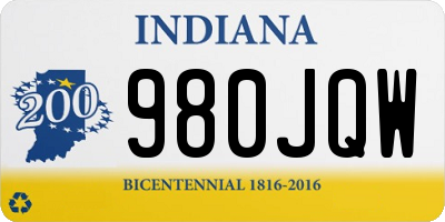 IN license plate 980JQW