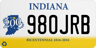 IN license plate 980JRB