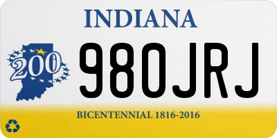 IN license plate 980JRJ