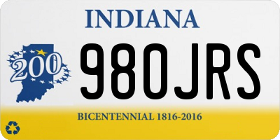 IN license plate 980JRS