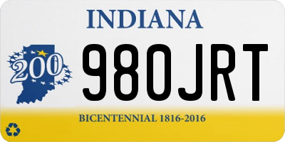 IN license plate 980JRT