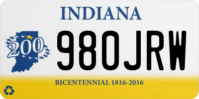 IN license plate 980JRW