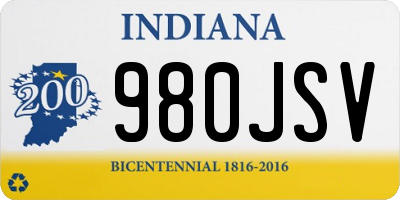 IN license plate 980JSV