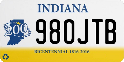 IN license plate 980JTB