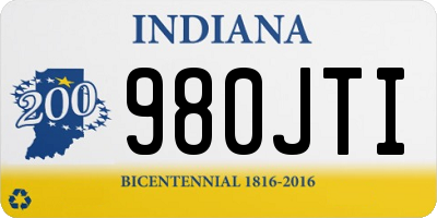 IN license plate 980JTI