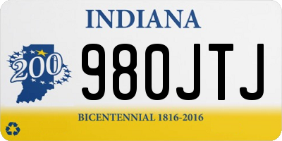 IN license plate 980JTJ