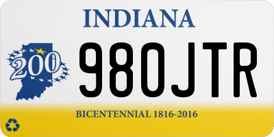 IN license plate 980JTR