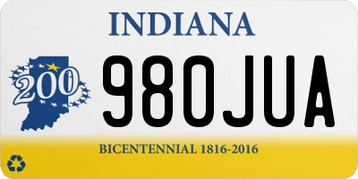 IN license plate 980JUA