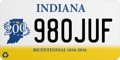 IN license plate 980JUF