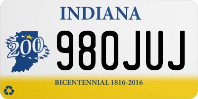 IN license plate 980JUJ