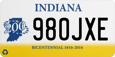 IN license plate 980JXE