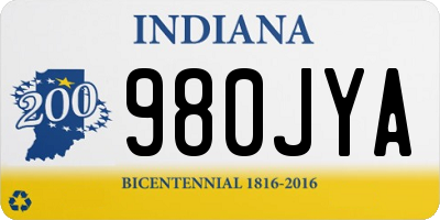 IN license plate 980JYA