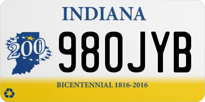 IN license plate 980JYB