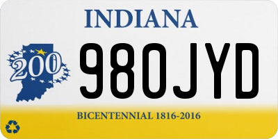 IN license plate 980JYD