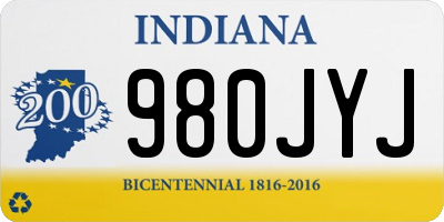 IN license plate 980JYJ